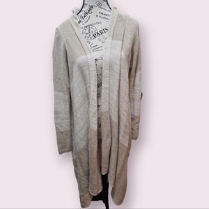 Tan Knit Cardigan Size L